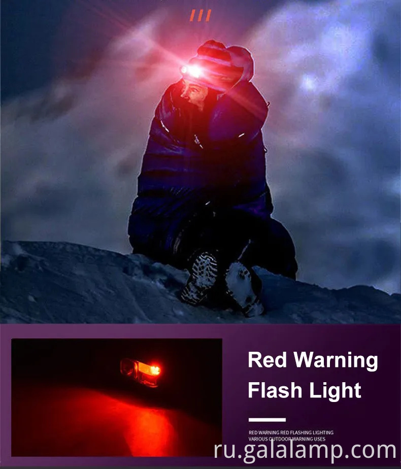 Ультра яркий перезаряжаемый светодиодный фар с датчиком движения